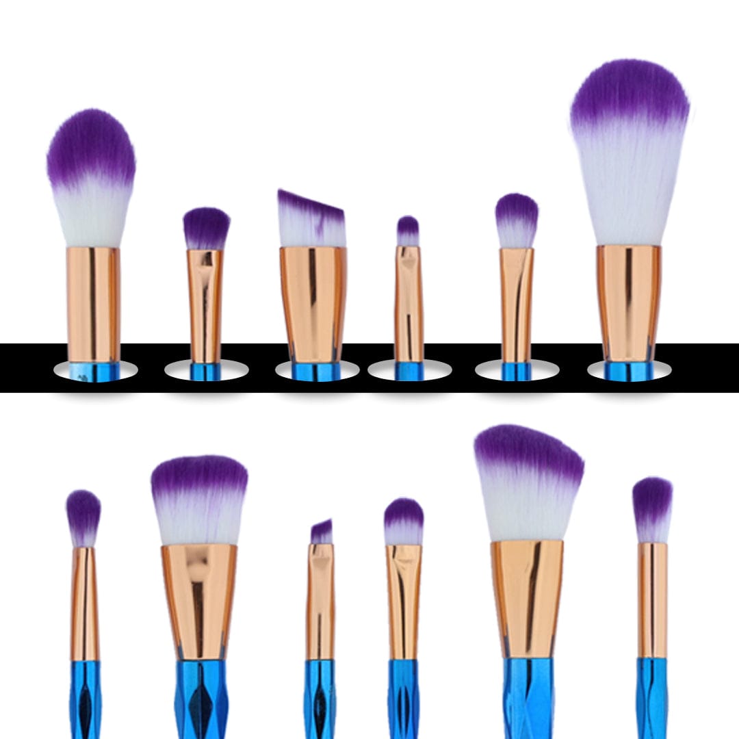 Crafteria 12 in 1 Makeup Art Brush Set With Dual Tone Colour Handle