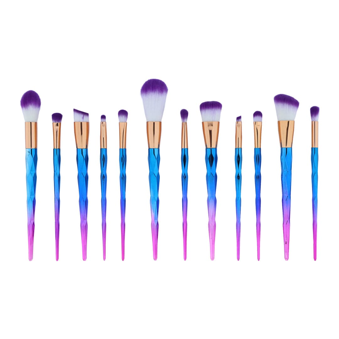 Crafteria 12 in 1 Makeup Art Brush Set With Dual Tone Colour Handle