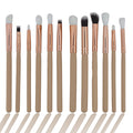 Crafteria 12 in 1 Makeup Art Brush Set With Wooden Handle