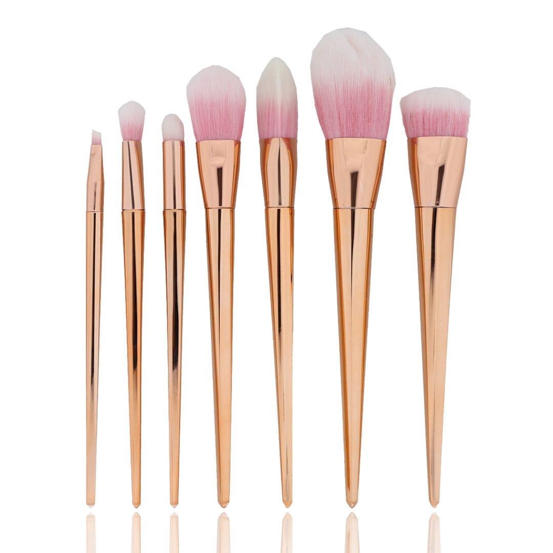 Crafteria 7in 1 Makeup Art Brush set With metallic handle