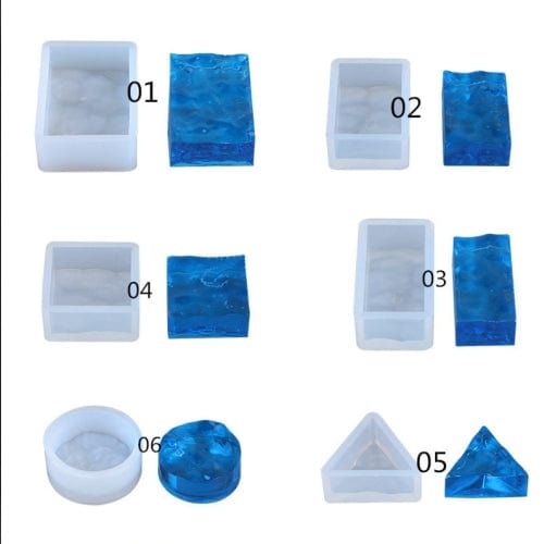 My Store Silicon Mould UNEVEN SURFACE PENDANT SET MOULD