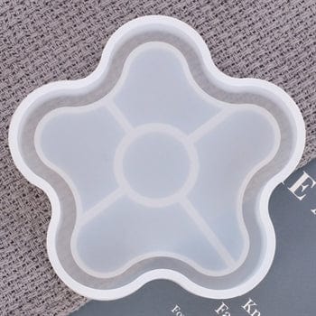 My Store Silicon Mould FLOWER COASTER WITH BOUNDRY MOULD