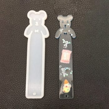 My Store Silicon Mould BIG STANDING TEDDY BOOK MARK MOULD