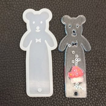 My Store Silicon Mould SMALL STANDING TEDDY BOOK MARK MOULD