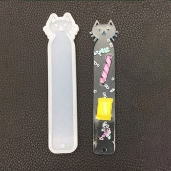 My Store Silicon Mould BIG CAT BOOK MARK MOULD