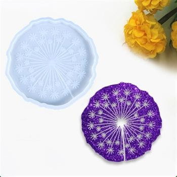 My Store Silicon Mould 5" DANDELION COASTER MOULD