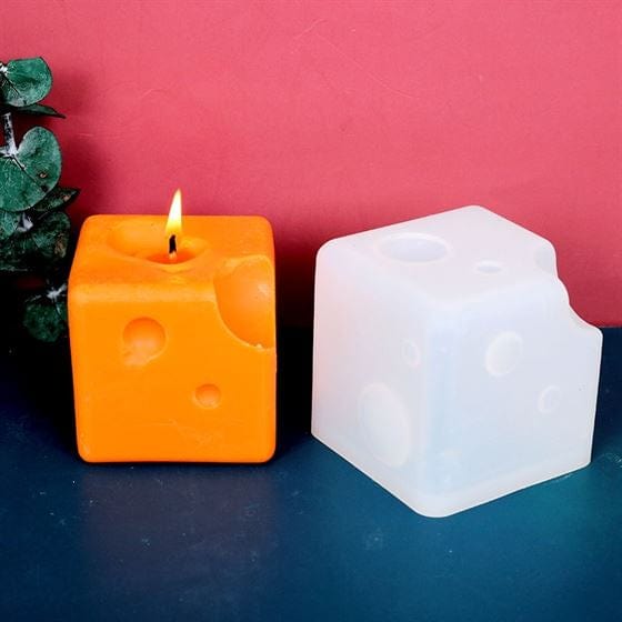 My Store Silicon Mould CHEESE CUBE CANDLE MOULD