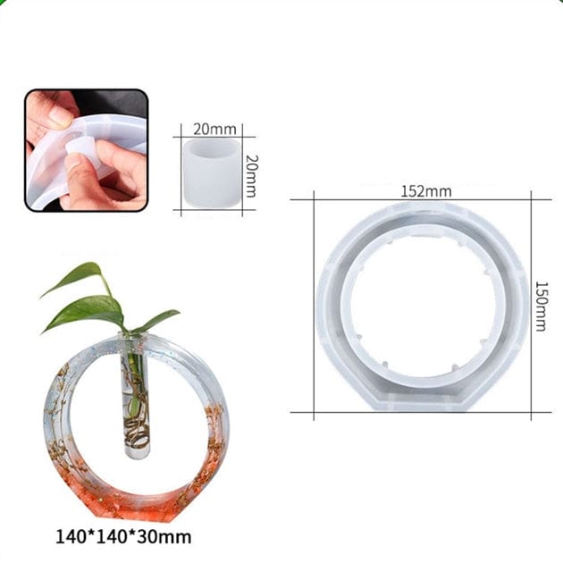 My Store Silicon Mould ROUND TEST TUBE PLANTER MOULD