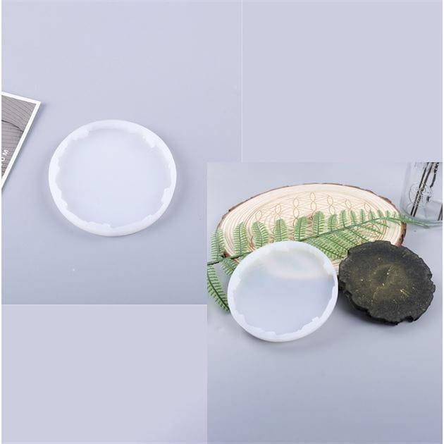 My Store Silicon Mould 4" WOOD SLICE AGATE COASTER MOULD