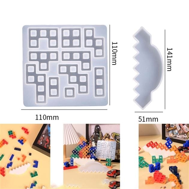 My Store Silicon Mould BRICK PUZZLE GAME MOULD