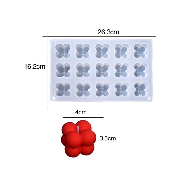 My Store Silicon Mould 15 CAVITY BUBBLE CANDLE & PAPER WEIGHT MOULD