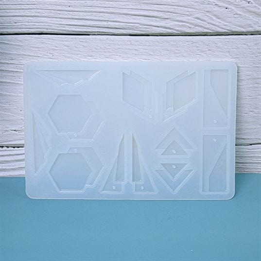 My Store Silicon Mould 12 CAVITY POLYGON COMBO EARRING JEWELLERY MOULD