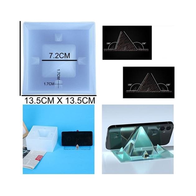 My Store Silicon Mould PYRAMID MOBILE STAND MOULD