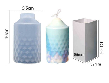 My Store Silicon Mould CYLINDER SECTIONAL CANDLE MOULD