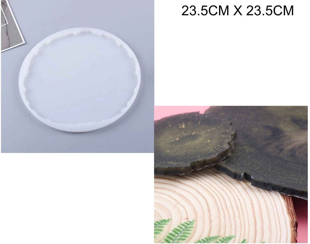 My Store Silicon Mould 9" WOOD GRAIN AGATE TRAY MOULD