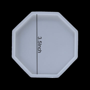 My Store Silicon Mould 3.5Inch Hexagon Coaster Mould
