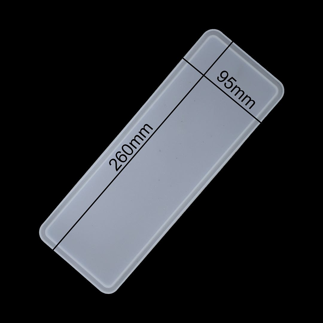 My Store Silicon Mould Rectangle With Border Tray Mould