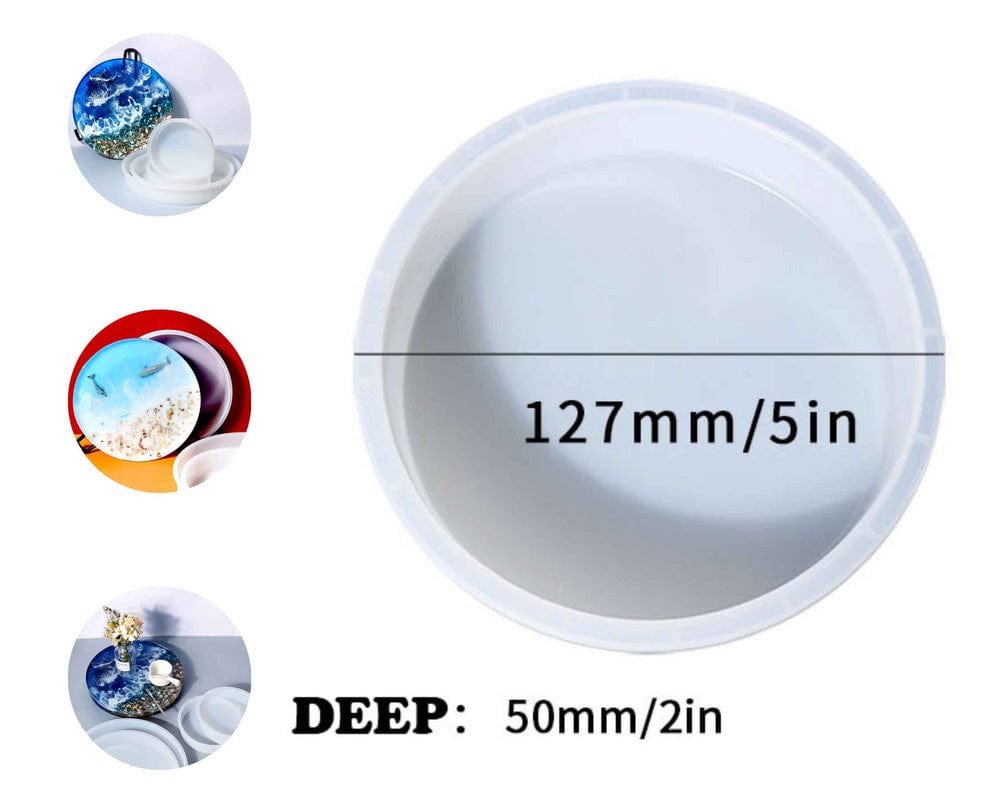 My Store Silicon Mould 5" ROUND 50MM DEEP CASTING MOULD