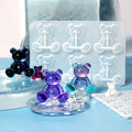 My Store Silicon Mould 2 IN 1 (6 CAVITY BIG & 24CAVITY SMALL) TEDDY BEARS KEYCHAIN MOULD