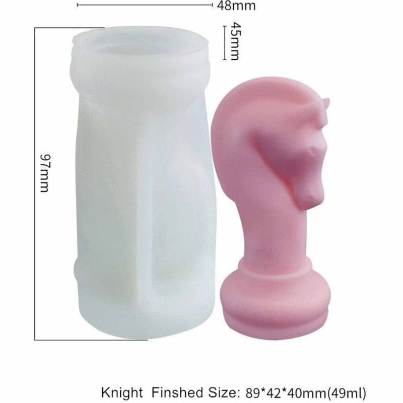 My Store Silicon Mould KNIGHT SHAPE CHESS GAME MOULD