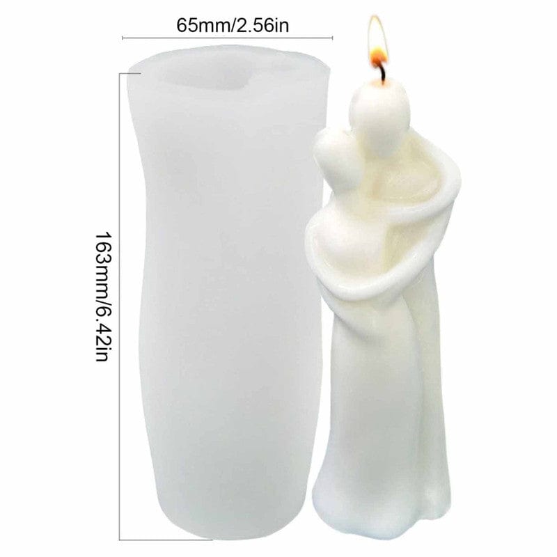 My Store Silicon Mould ROMANTIC COUPLE HUG CANDLE D01 MOULD