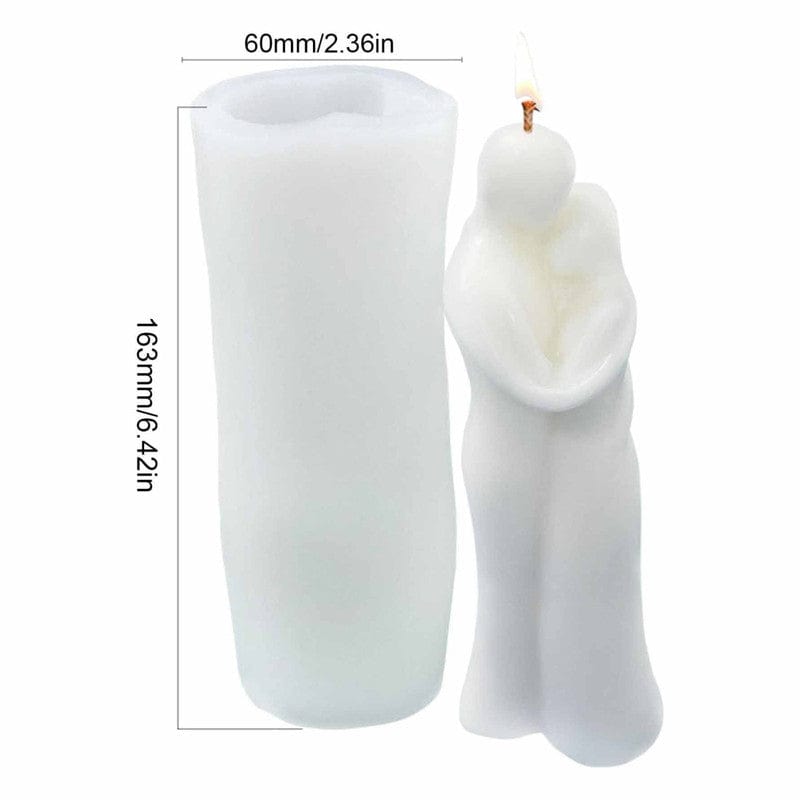 My Store Silicon Mould ROMANTIC COUPLE HUG CANDLE D02 MOULD