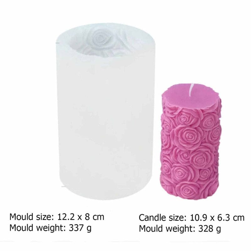 My Store Silicon Mould 3D ROSE CASTING TOWER CANDLE MOULD