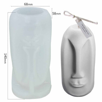 My Store Silicon Mould NORDIC FACE CANDLE D02 MOULD