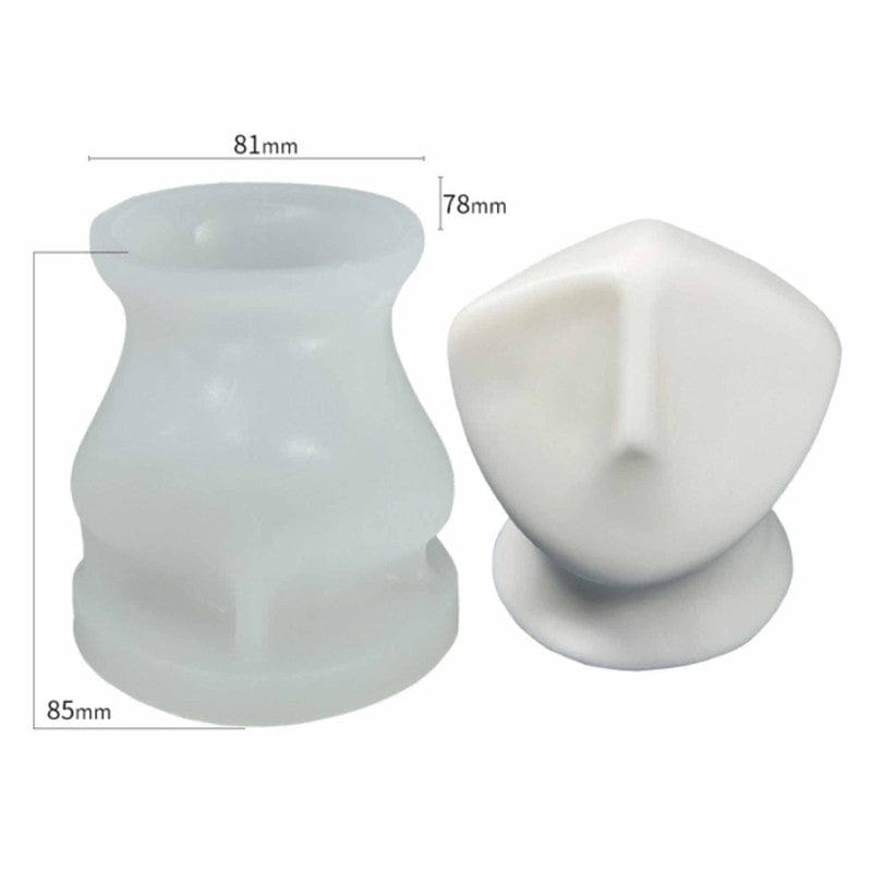 My Store Silicon Mould NORDIC FACE CANDLE D03 MOULD