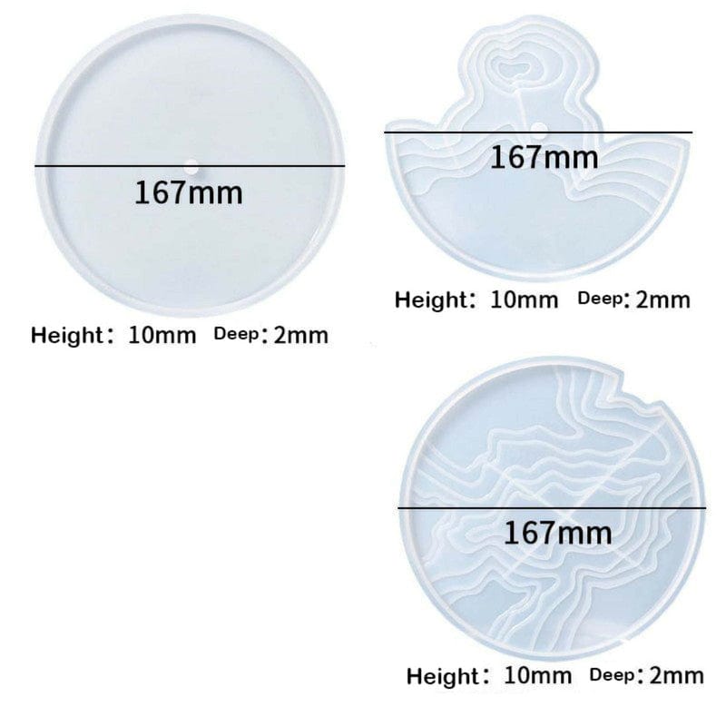 My Store Silicon Mould 3 IN 1 OCEAN THEME CLOCK MOULD