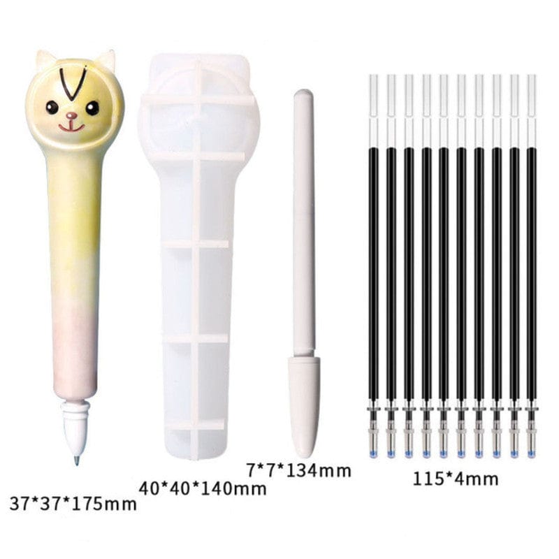 My Store Silicon Mould DOG PEN MOULD + 1 REFILL COVER + 10 REFILL MOULD