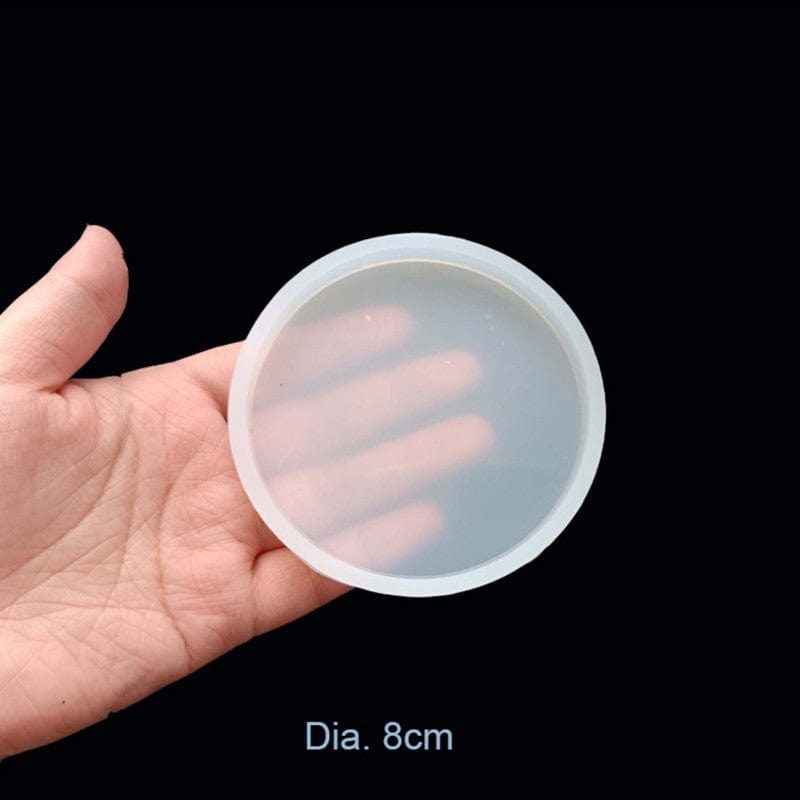 My Store Silicon Mould 8CM ROUND COASTER MOULD