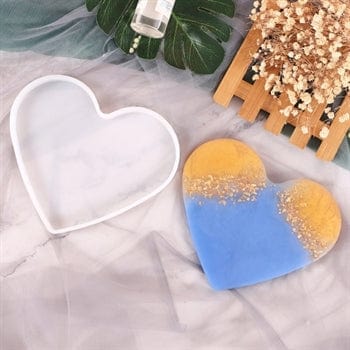 My Store Silicon Mould 8" HEART TRAY & PHOTO FRAME MOULD