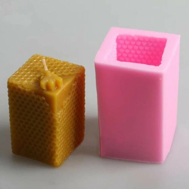 My Store Silicon Mould SQUARE BEE HONEYCOMB CANDLE MOULD