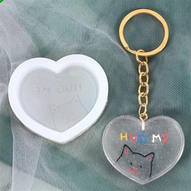 My Store Silicon Mould HUG ME CARTOON KEYCHAIN MOULD