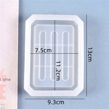 My Store Silicon Mould RECTANGLE SOAP TRAY MOULD