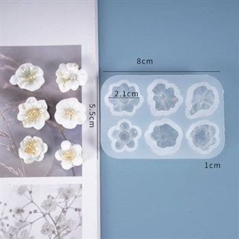 Crafteria 6 IN 1 3D FLOWER MOULD