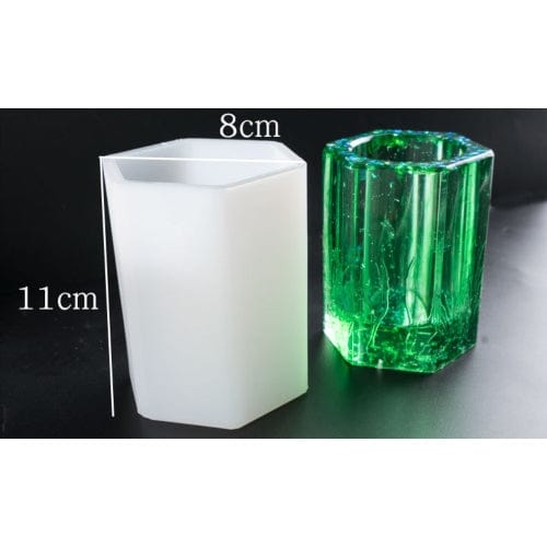 My Store Silicon Mould HEXAGON PEN STAND MOULD