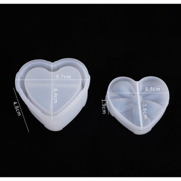 My Store Silicon Mould BOW HEART STORAGE BOX MOULD