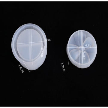 My Store Silicon Mould BOW OVAL STORAGE BOX MOULD