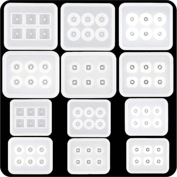 My Store Silicon Mould 12PCS BEADS MOULD