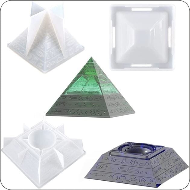 My Store Silicon Mould PYRAMID ASH TRAY MOULD