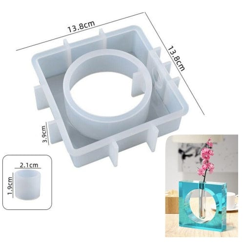 My Store Silicon Mould SQUARE TUBE PLANTER MOULD