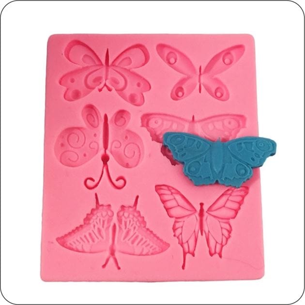 My Store Silicon Mould 6 IN 1 BUTTERFLY MOULD