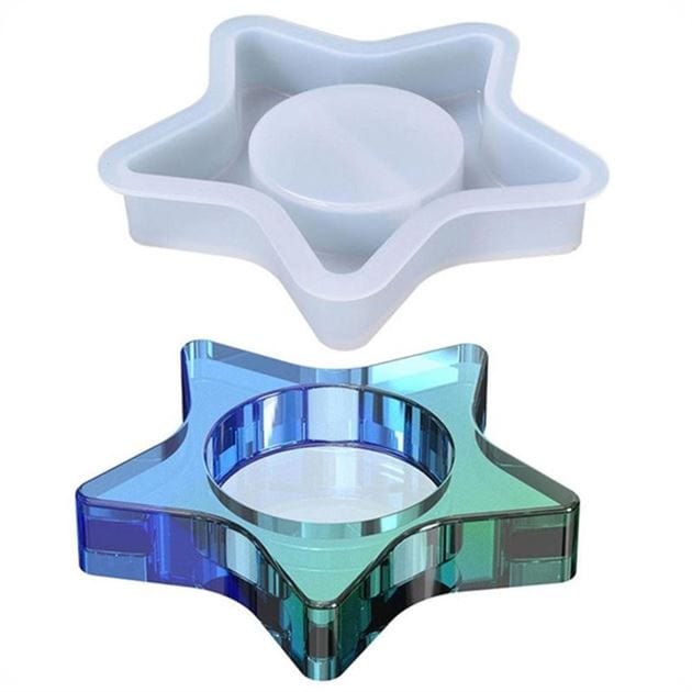 My Store Silicon Mould STAR T-LIGHT HOLDER MOULD