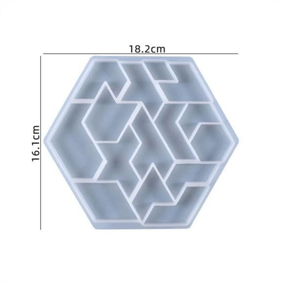 Crafteria HEXAGON PUZZLE MOULD