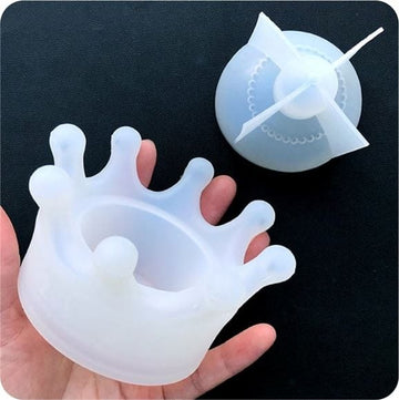 My Store Silicon Mould PRINCESS CROWN STORAGE BOX MOULD