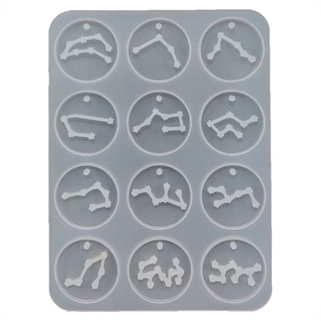 Crafteria 12 IN 1 ZODIAC SIGNS PENDANT MOULD