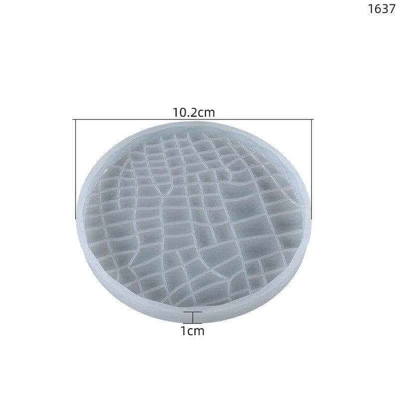 My Store Silicon Mould PATTERN 2 EFFECT COASTER MOULD