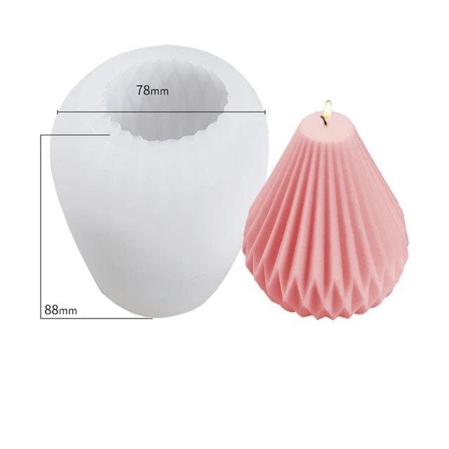 My Store Silicon Mould PEAR SHAPE CANDLE MOULD